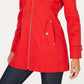 Michael Kors Women's Hooded Raincoat Red Size Petite XS