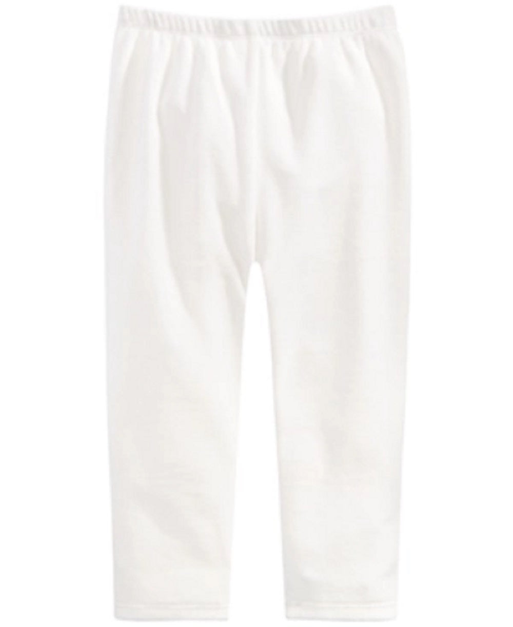 First Impressions Baby Girl's Velour Leggings White White Size 4T