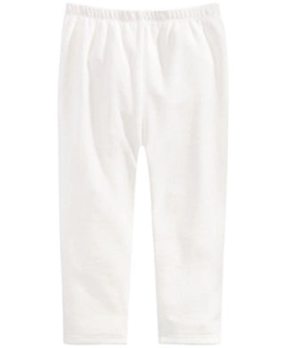 First Impressions Baby Girl's Velour Leggings White White Size 4T