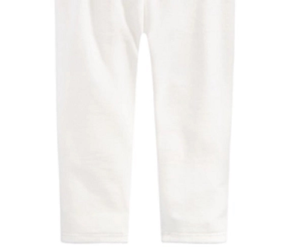 First Impressions Baby Girl's Velour Leggings White White Size 4T