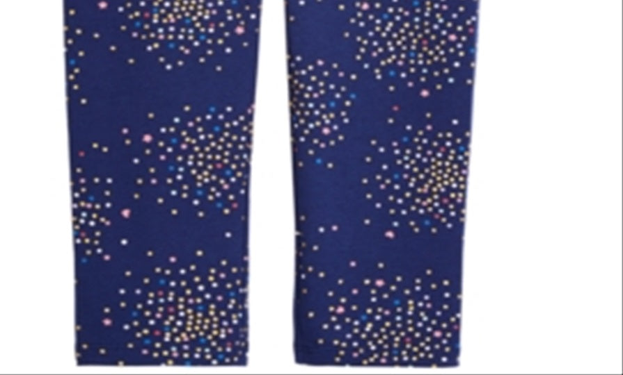 First Impressions Baby Girl's Stretch Leggings Blue Size 6-9MOS