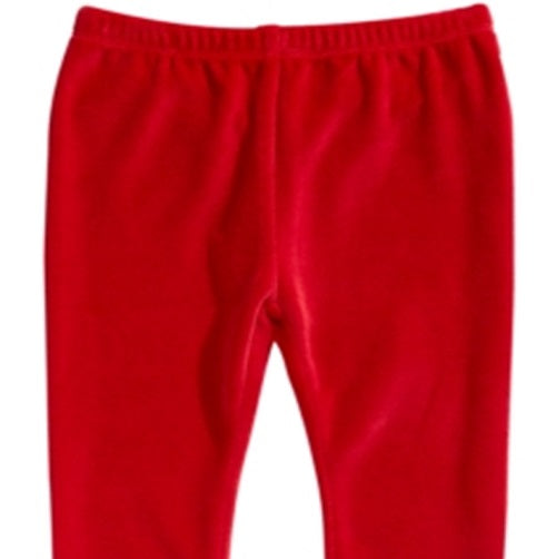 First Impressions Baby Girl's Velour Leggings Red Size 12MOS