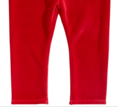 First Impressions Baby Girl's Velour Leggings Red Size 12MOS