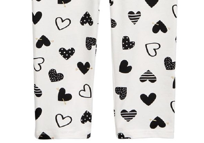 First Impressions Baby Girl's Heart Leggings White Size 24MOS