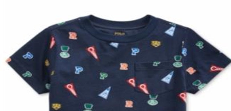 Ralph Lauren Toddler Boy's Jersey Cotton T-Shirt Blue Size 4 T