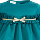 First Impressions Baby Girl's Scuba Ruffled Bow Dress Green Size 12MOS