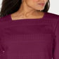 Karen Scott Women's Square Neck Lace Stripe Top Purple Size XX-Large