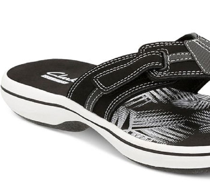 Clarks Women's Brinkley Bree Open Toe Casual Shoes Black Size 10 M