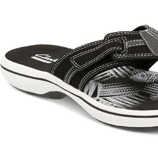 Clarks Women's Brinkley Bree Open Toe Casual Shoes Black Size 10 M