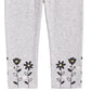 First Impressions Baby Girl's Floral Hem Leggings Gray Size 6-9MOS