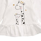 First Impressions Baby Girl's Cotton Giraffe Peplum Top White Size 24MOS