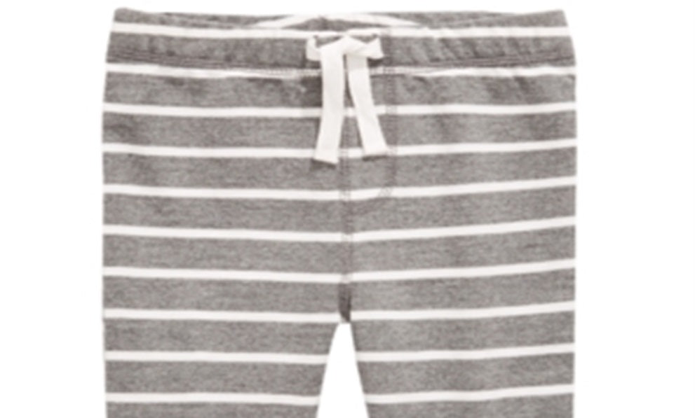 First Impressions Toddler Boy's Striped Jogger Pants Gray Size 3T