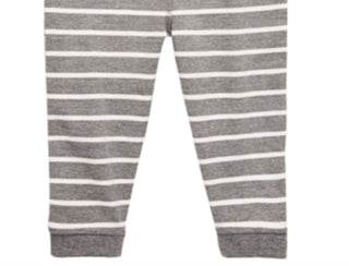 First Impressions Toddler Boy's Striped Jogger Pants Gray Size 3T