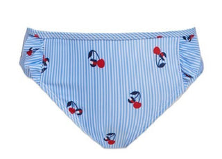 Tommy Hilfiger Girl's Truman 2 Piece Swim Bikini Set Blue Size 7-16