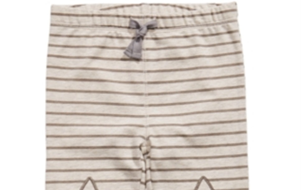 First Impressions Toddler Boy's Striped Star Patch Jogger Pants Brown Size 2T