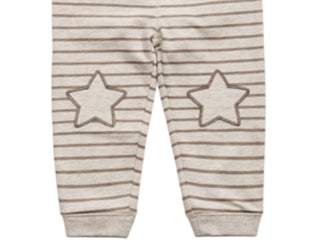 First Impressions Toddler Boy's Striped Star Patch Jogger Pants Brown Size 2T