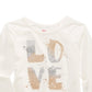 Epic Threads Toddler Girl's Glitter Love T-Shirt White Size 4T