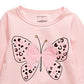 First Impressions Baby Girl's Cotton Butterfly T-Shirt Pink Size 18MOS