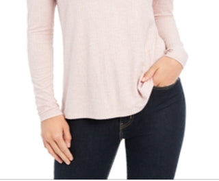 Charter Club Women's Heathered Turtleneck Pink Size Petite L