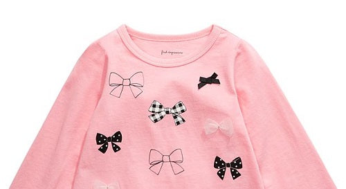 First Impressions Baby Girl's Bow Top Pink Size 3-6MOS