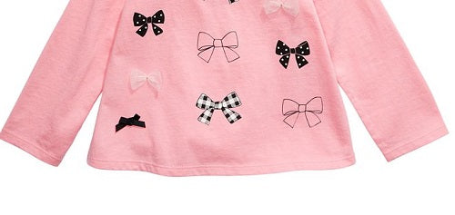 First Impressions Baby Girl's Bow Top Pink Size 3-6MOS