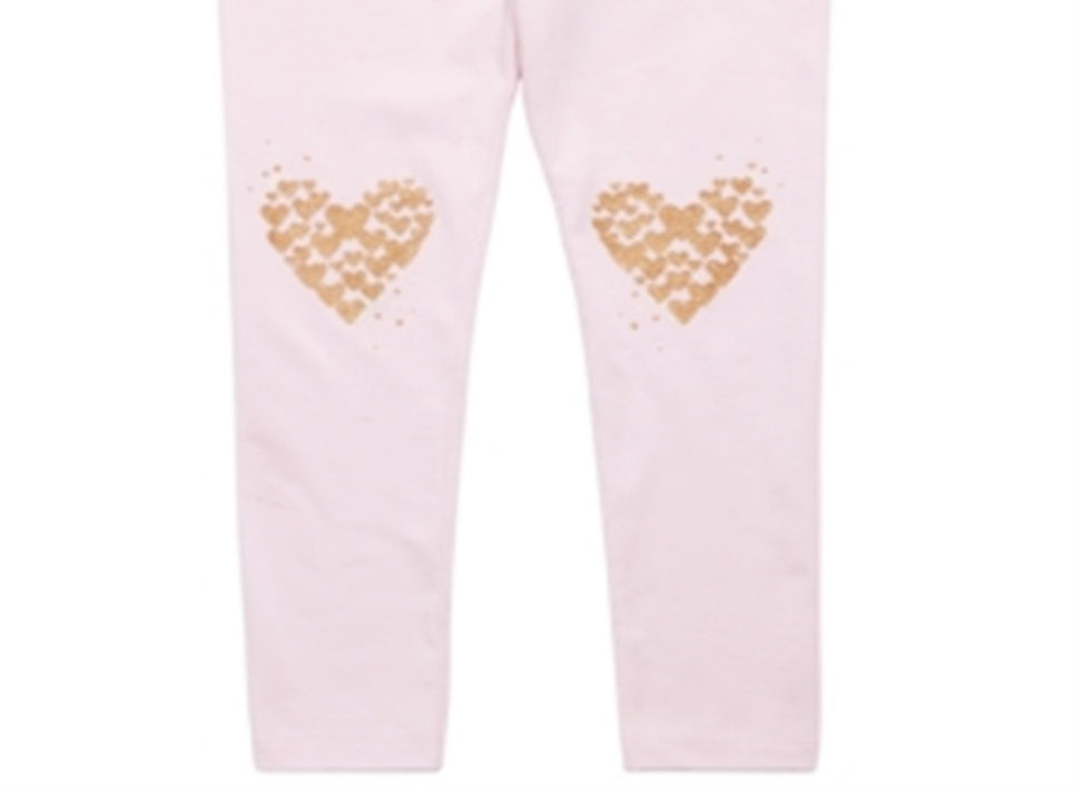 Epic Threads Toddler Girl's Glitter Heart Leggings Pink Size 4T