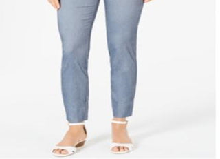 Charter Club Women's Tummy Control Skinny Pants Blue Size 2 Petite