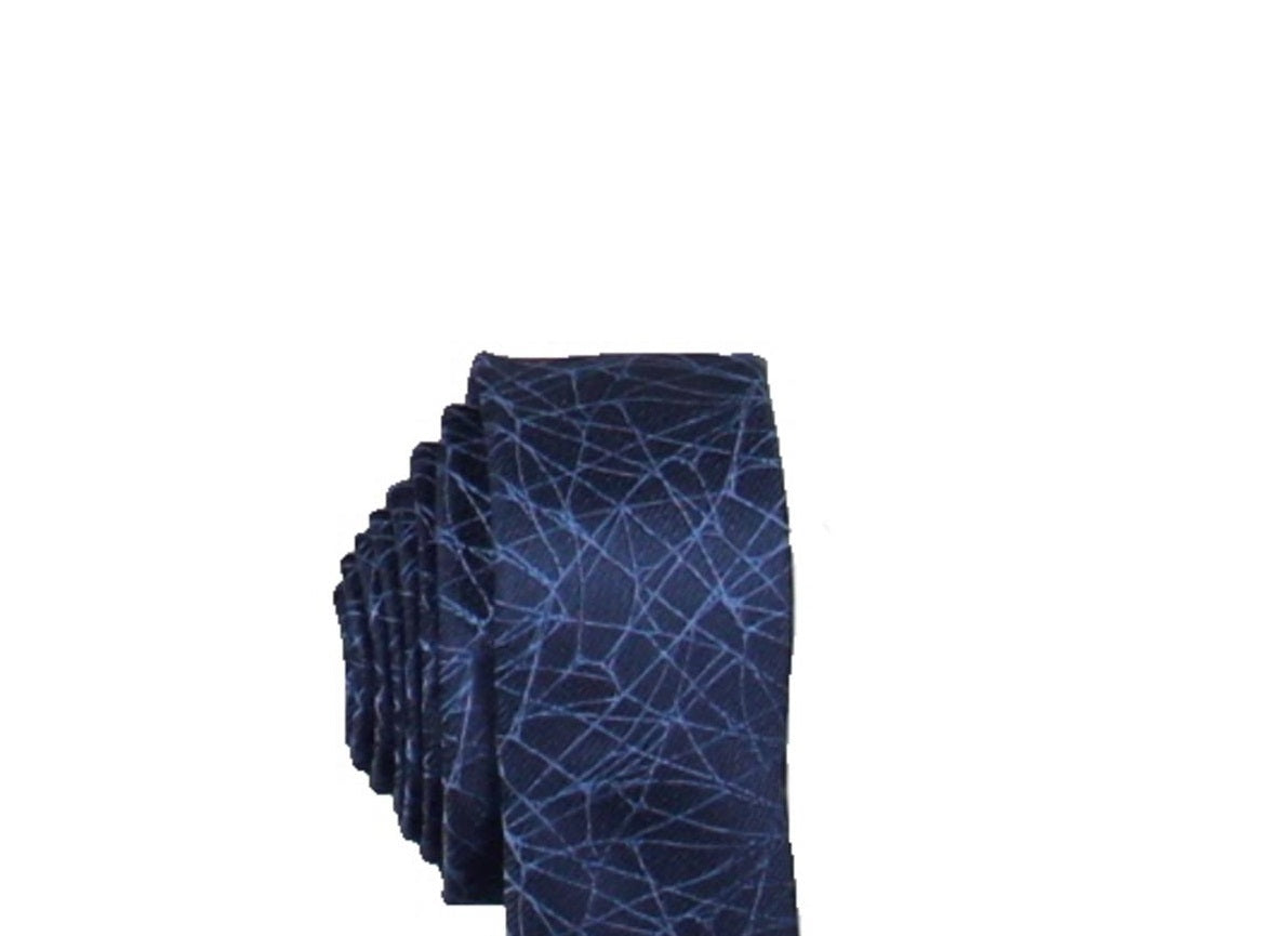 INC International Concepts Men's Broken Mirrors Professional Business Neck Tie Blue Size Regular