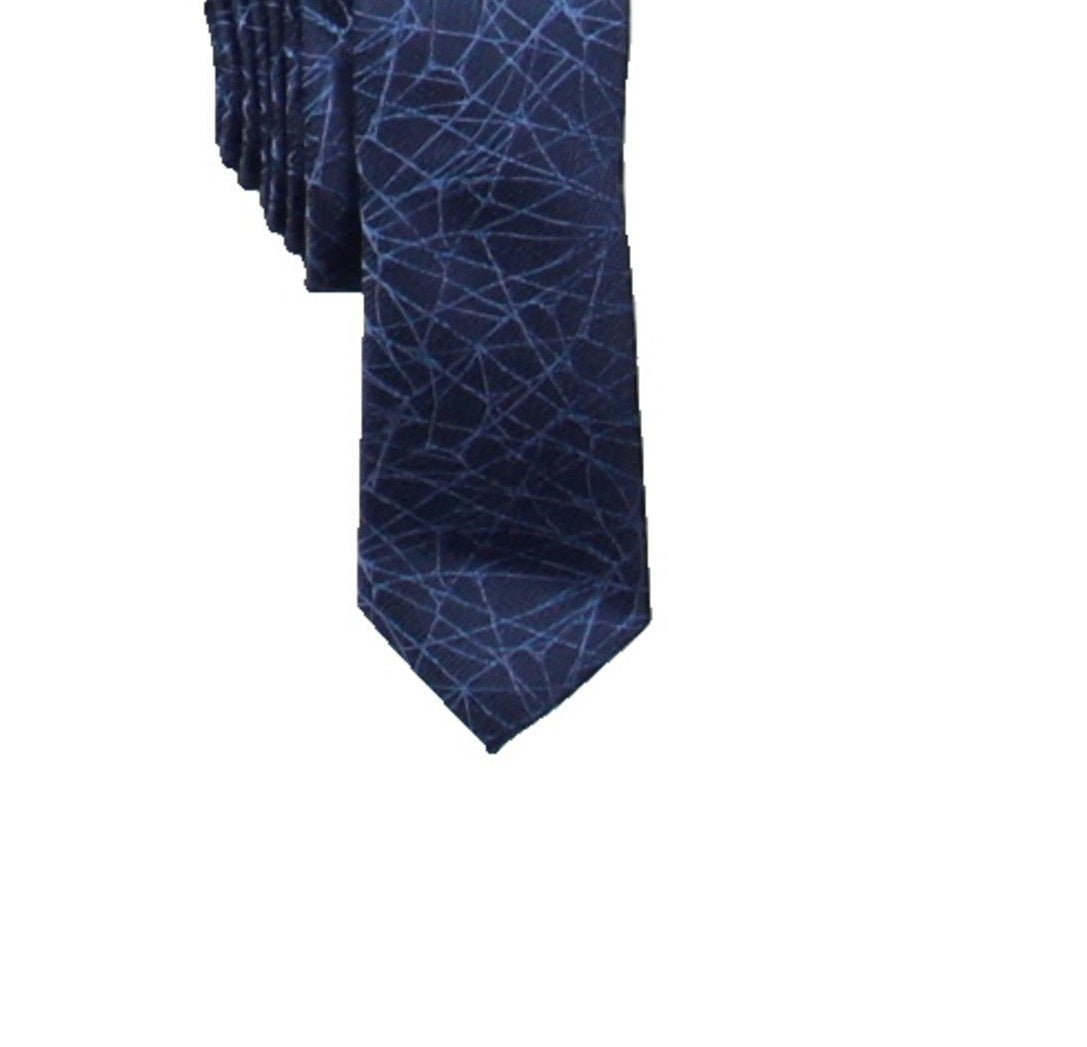 INC International Concepts Men's Broken Mirrors Professional Business Neck Tie Blue Size Regular