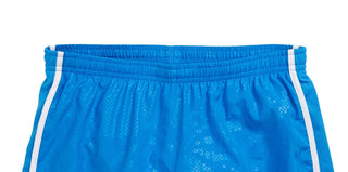 Nike Girl's Dri FIT Femme Printed Tempo Shorts Blue Size Large