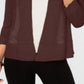 Alfani Women's Novelty Stitch Cardigan Brown Size Medium
