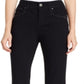 Style & Co Women's Tummy Control Straight Leg Jeans Black Size 6