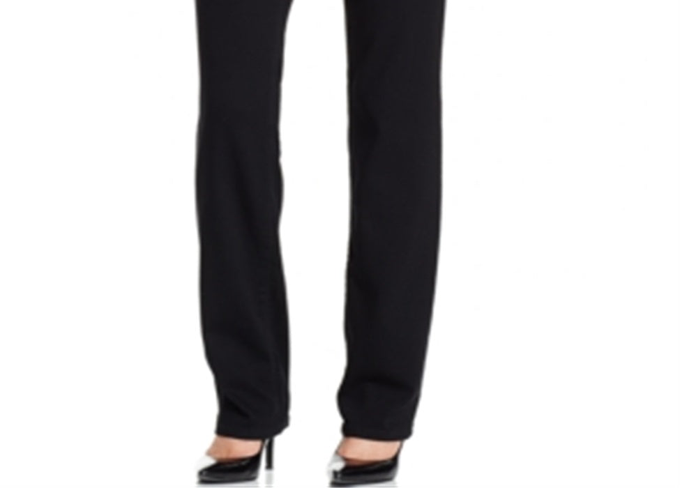 Style & Co Women's Tummy Control Straight Leg Jeans Black Size 6
