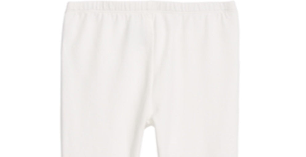 First Impressions Baby Girl's Ruffle Hem Leggings White Size 3-6MOS