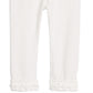First Impressions Baby Girl's Ruffle Hem Leggings White Size 3-6MOS