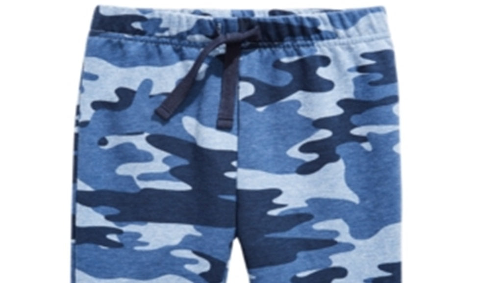 First Impressions Baby Boy's Camo Print Jogger Pants Blue Size 6-9MOS