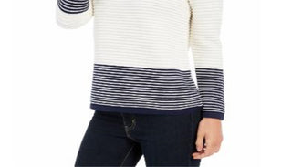 Charter Club Women's Ribbed Sweater White Size Petite L