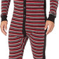 2(X)Ist Men's Cotton Jumpsuit Pajamas Red Size Medium