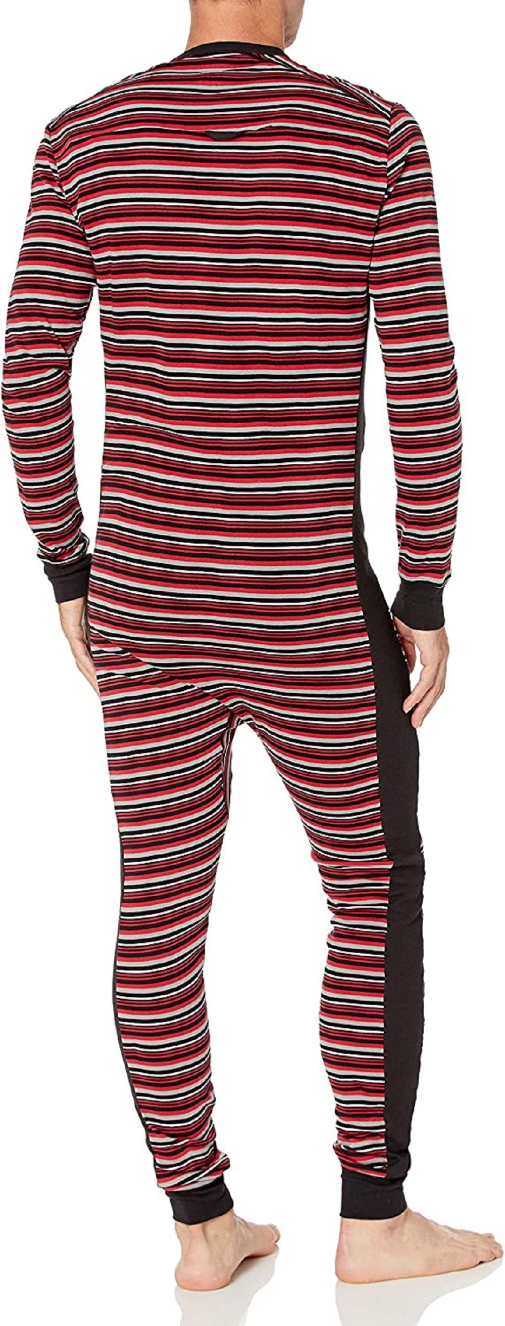 2(X)Ist Men's Cotton Jumpsuit Pajamas Red Size Medium