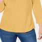 Karen Scott Women's Cotton Johnny Collar Utility Shirt Yellow Size Small