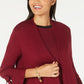 Alfani Women's Tie Sleeve Cardigan Red Size -Petite L