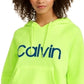 Calvin Klein Women's Performance Relaxed Logo Hoodie Green Size Large