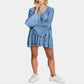 Free People Women's Can't Help It Minidress Blue Size Small