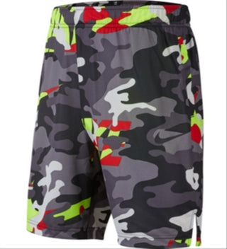 Nike Boy's Dri FIT Camo Training Shorts Grey Size Medium