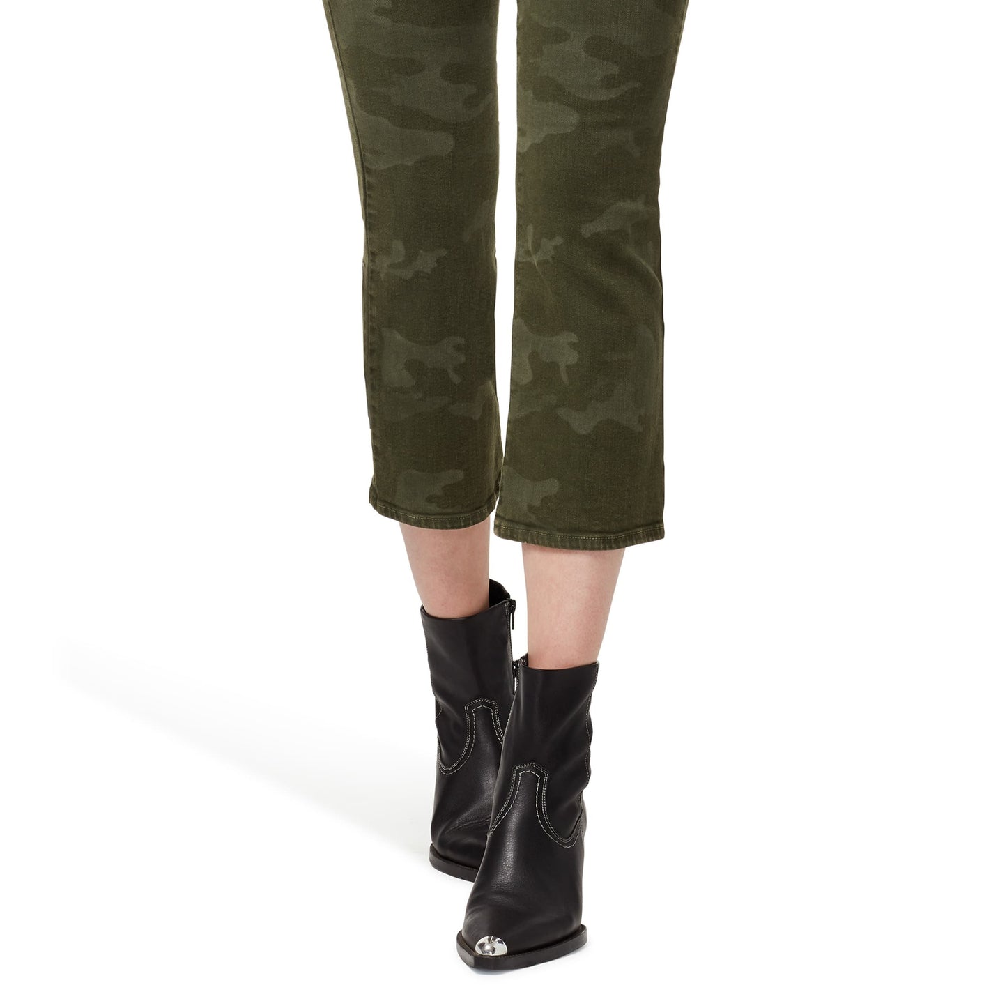 Sanctuary Women's Camo Connector Kick Crop Jeans Green Size 29/8