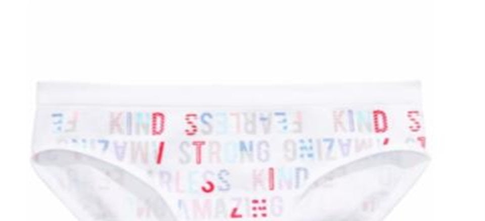 Maidenform Little & Big Girl's Printed Seamless Hipster Underwear White Size Small