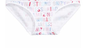 Maidenform Little & Big Girl's Printed Seamless Hipster Underwear White Size Small