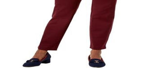 Charter Club Women's Cambridge Slim Leg Tummy Slimming Leggings Maroon Size 8P