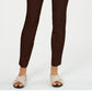 Charter Club Women's Solid Straight Leg Wear to Work Pants Dark Chocolate Size 18