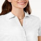 Karen Scott Women's Cotton Eyelet Shirt WhiteSize PP